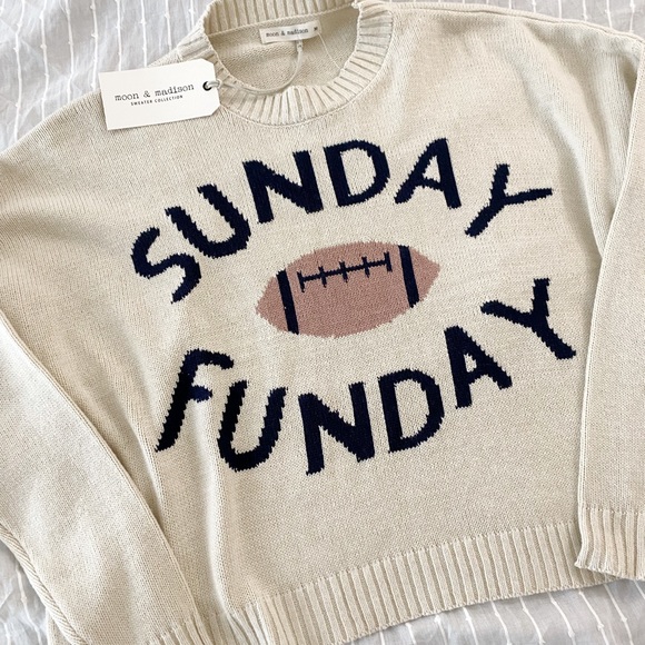Sunday Funday Moon Madison Sweater 